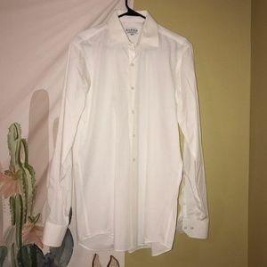 Modena White Button Up Dress Shirt